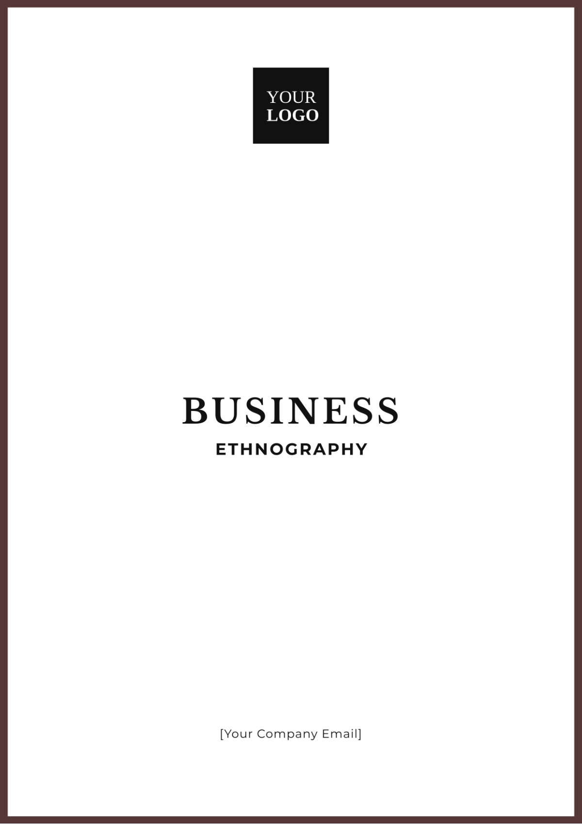 Business Ethnography Template - Edit Online & Download