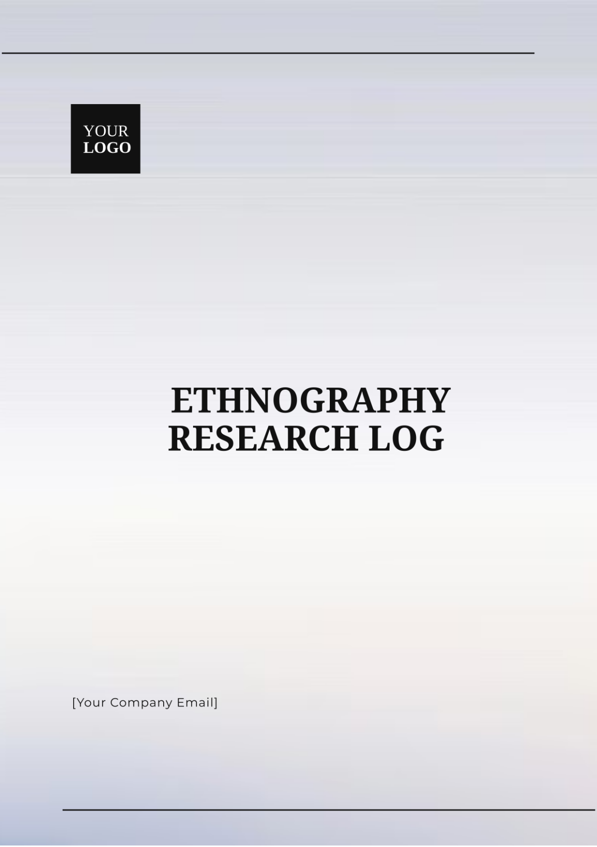 Ethnography Research Log Template - Edit Online & Download