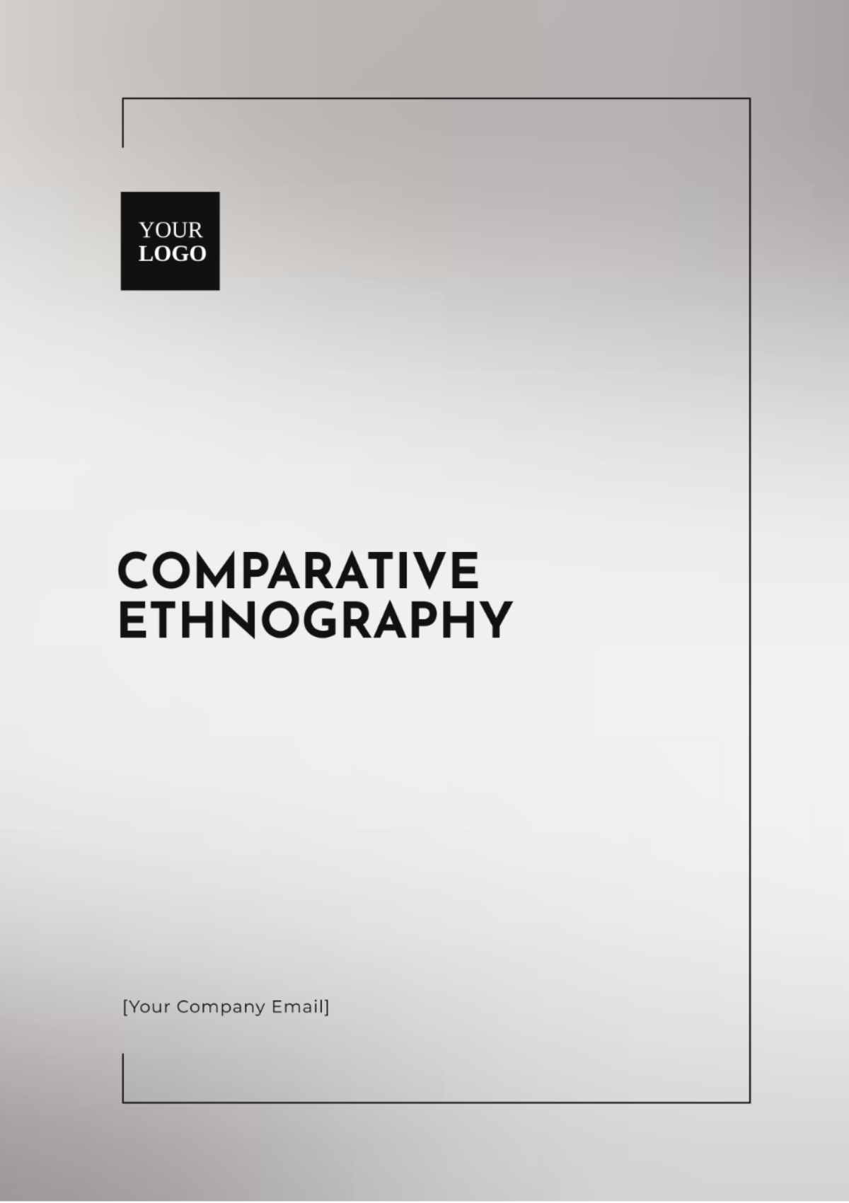 Comparative Ethnography Template