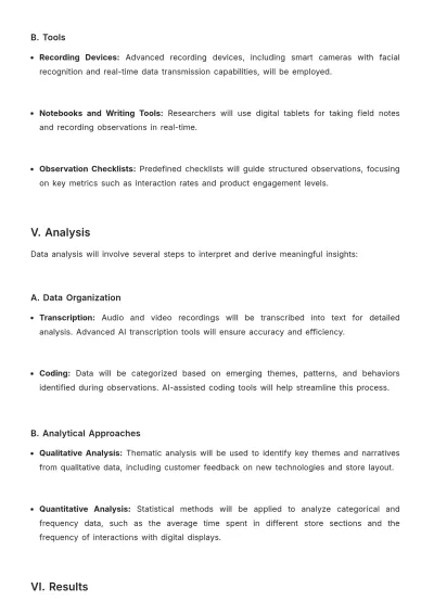 Free Observational Research Methodology Template to Edit Online