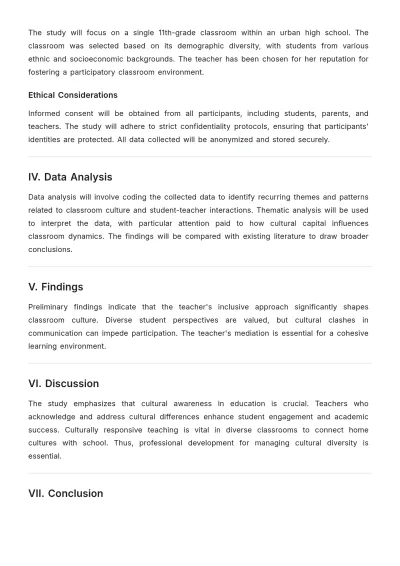 Free Ethnography Research In Education Template to Edit Online