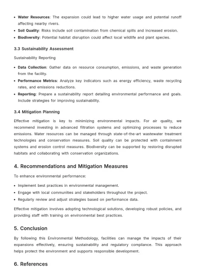 Free Environmental Methodology Template to Edit Online