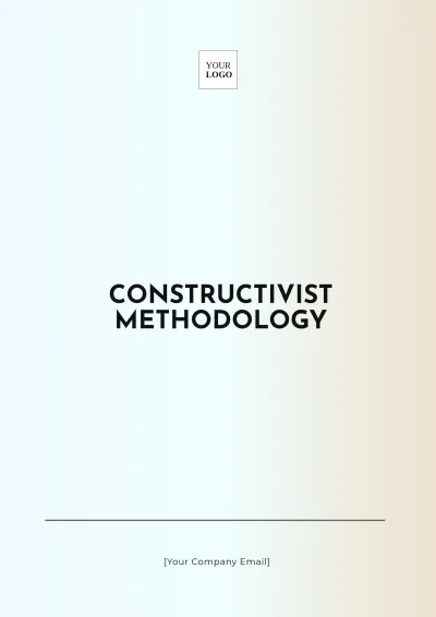 Free Constructivist Methodology Template to Edit Online