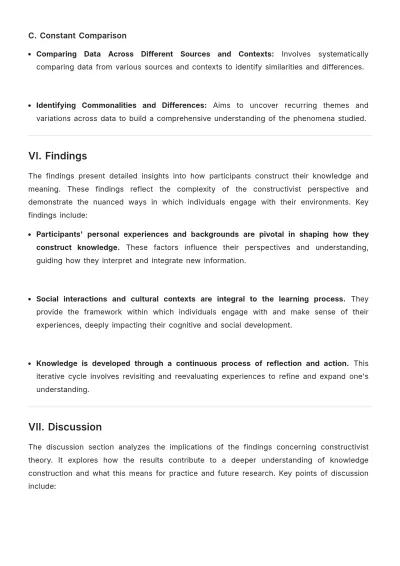 Free Constructivist Methodology Template to Edit Online