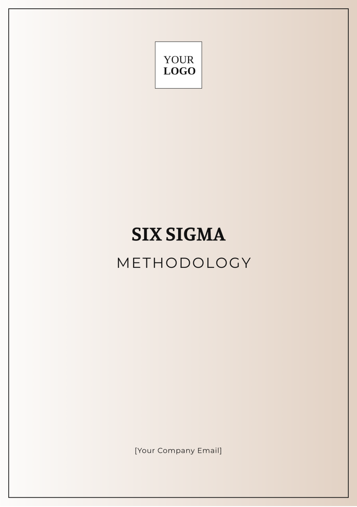 Six Sigma Methodology Template - Edit Online & Download