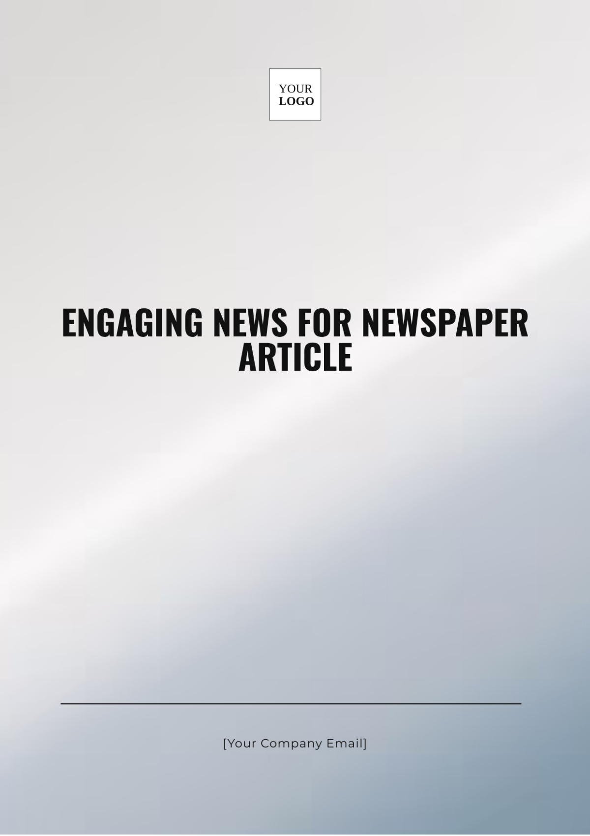 Engaging News for Newspaper Article Template - Edit Online & Download