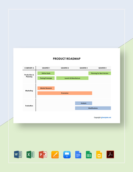 editable roadmap template business