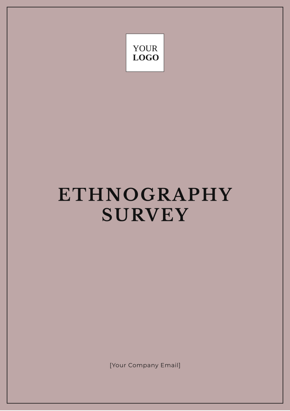 Ethnography Survey Template - Edit Online & Download