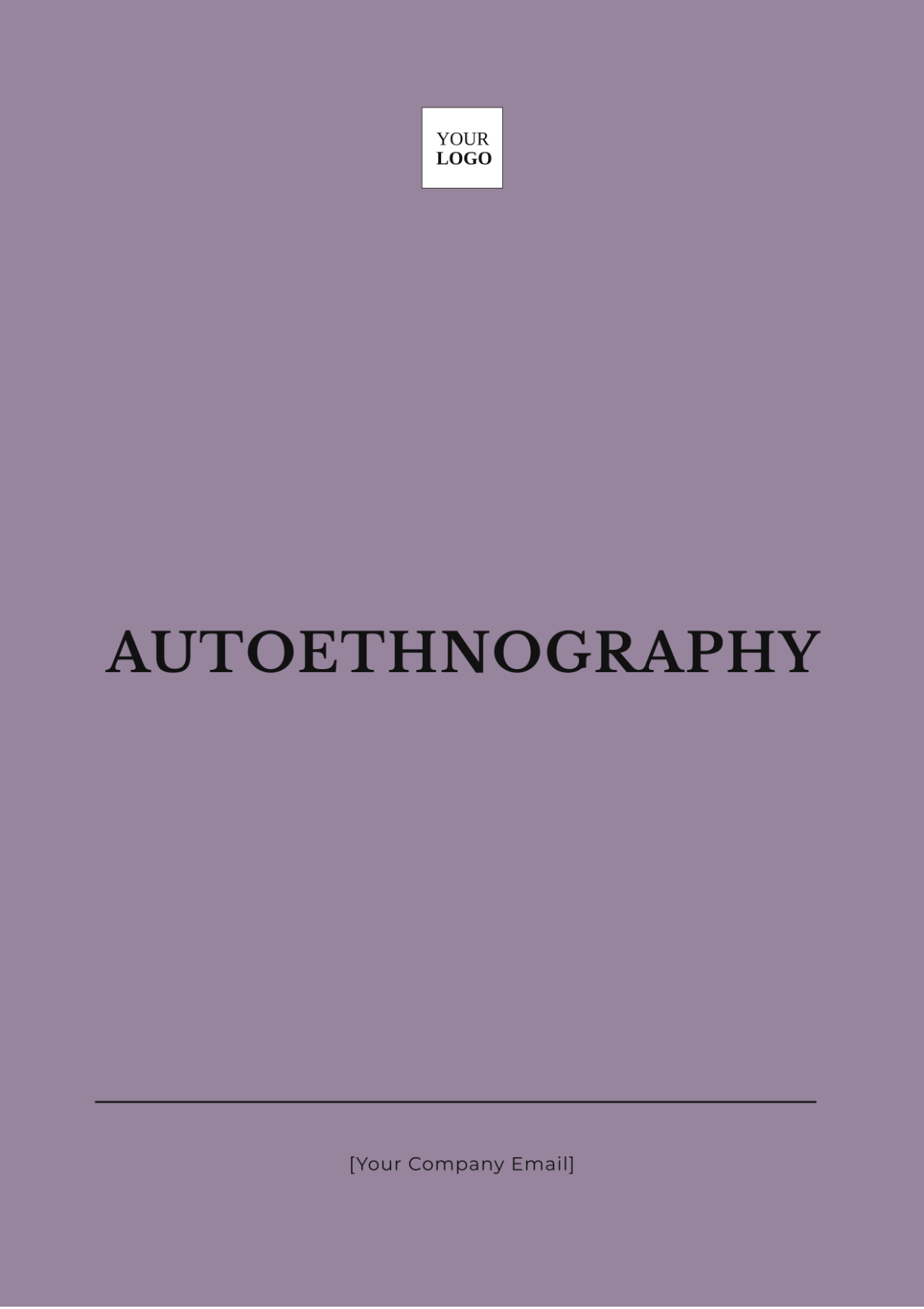 Autoethnography Template