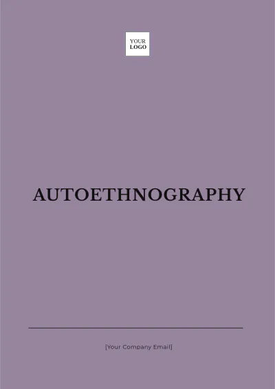 Free Autoethnography Template to Edit Online