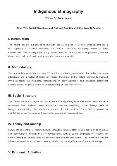 Free Indigenous Ethnography Templates to Edit Online