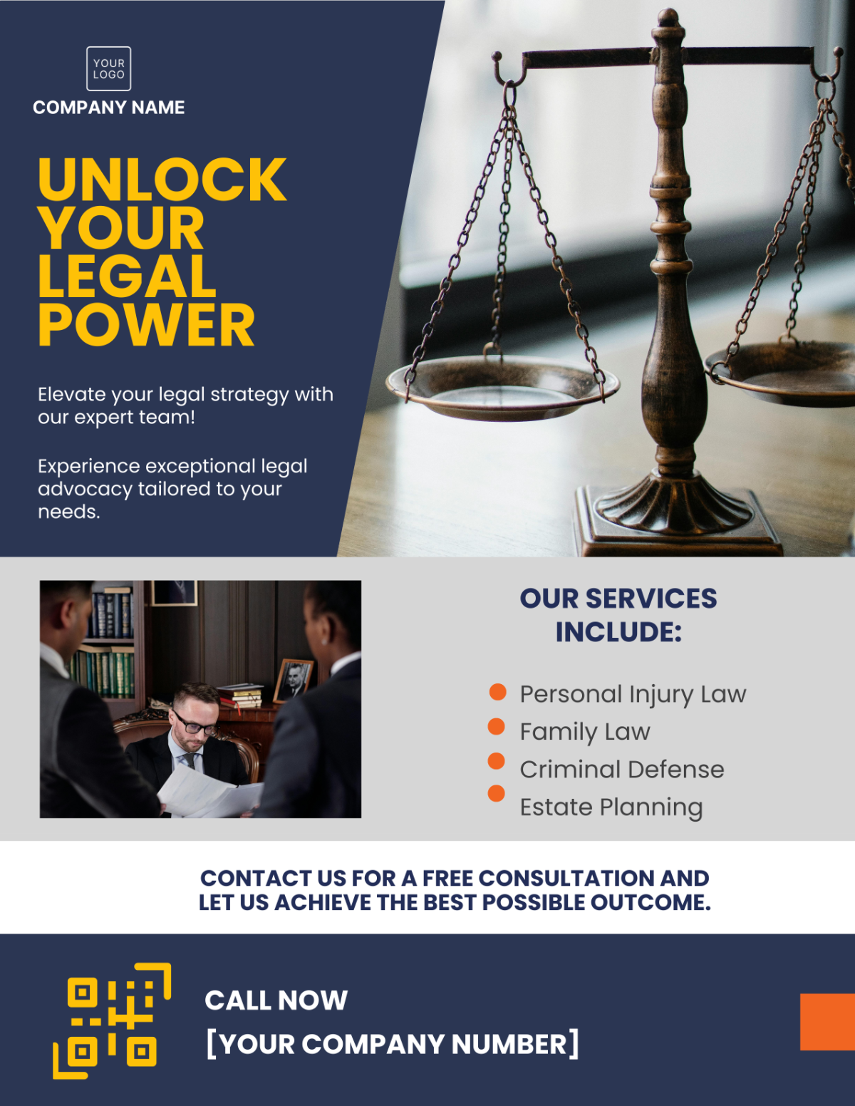 Free Legal Service Flyer Template