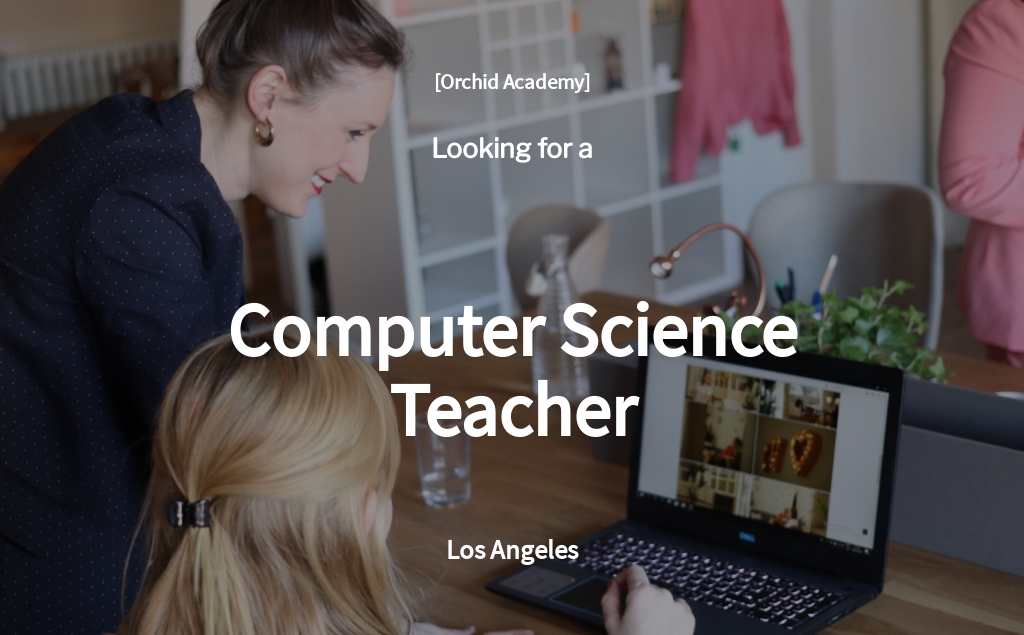 Free Computer Science Teacher Job Ad/Description Template.jpe