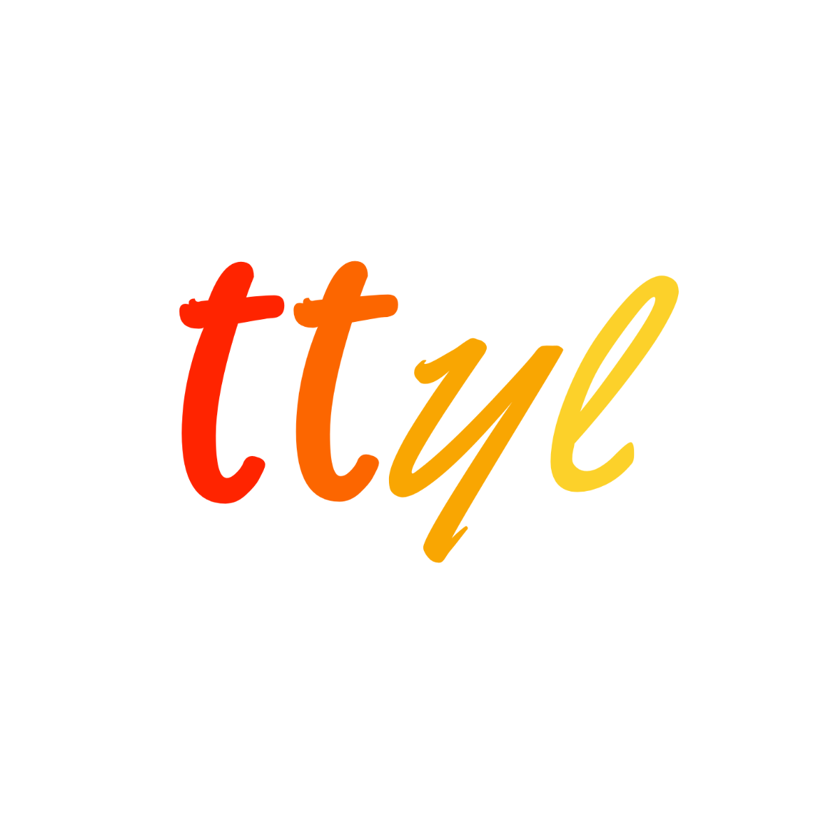 Colorful TTYL Text