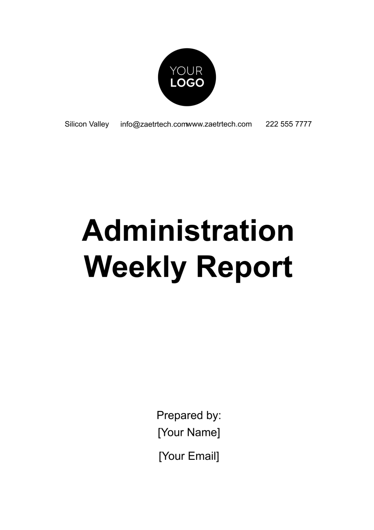 Administration Weekly Report Template - Edit Online & Download