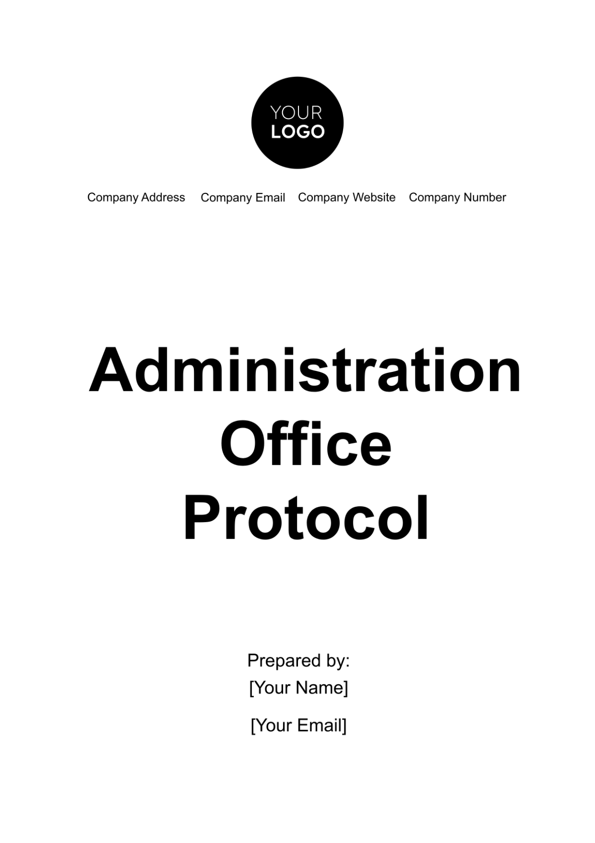 Administration Office Protocol Template - Edit Online & Download