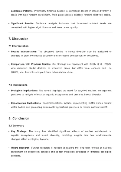 Free Ecological Research Methodology Template to Edit Online