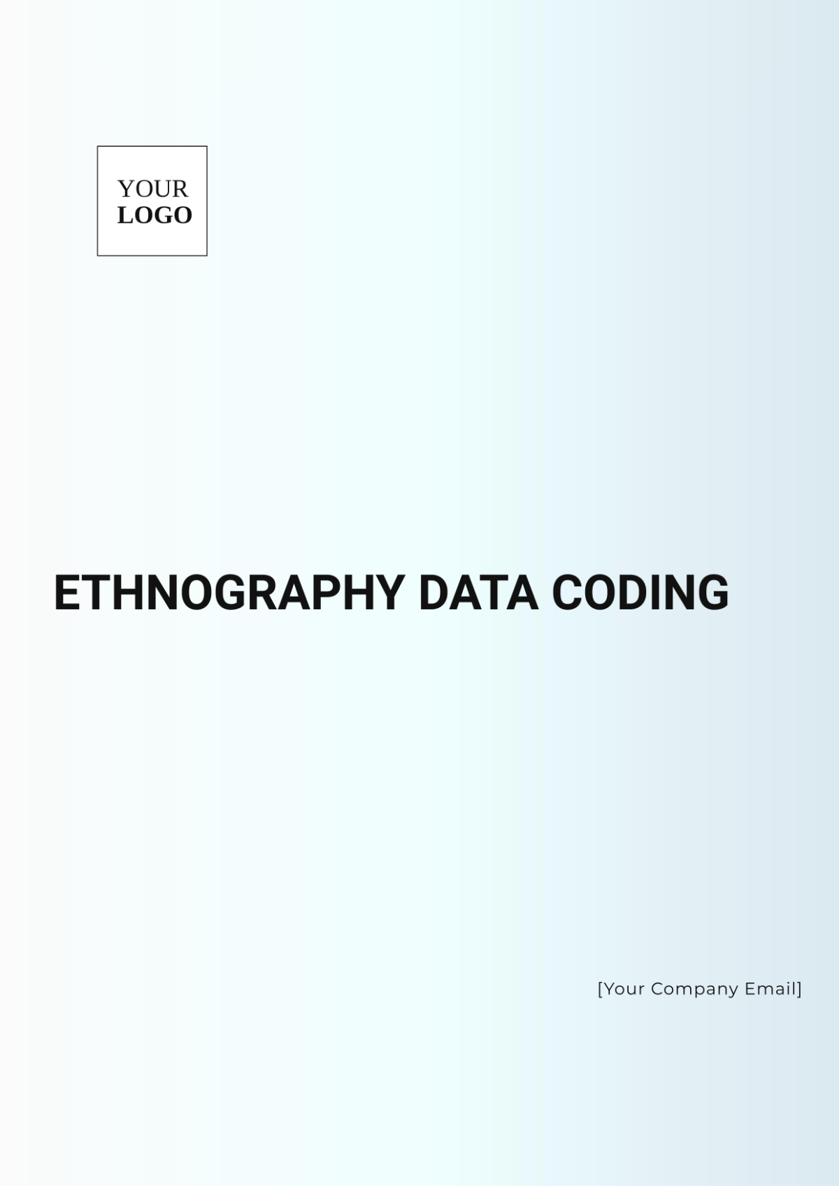 Ethnography Data Coding Template