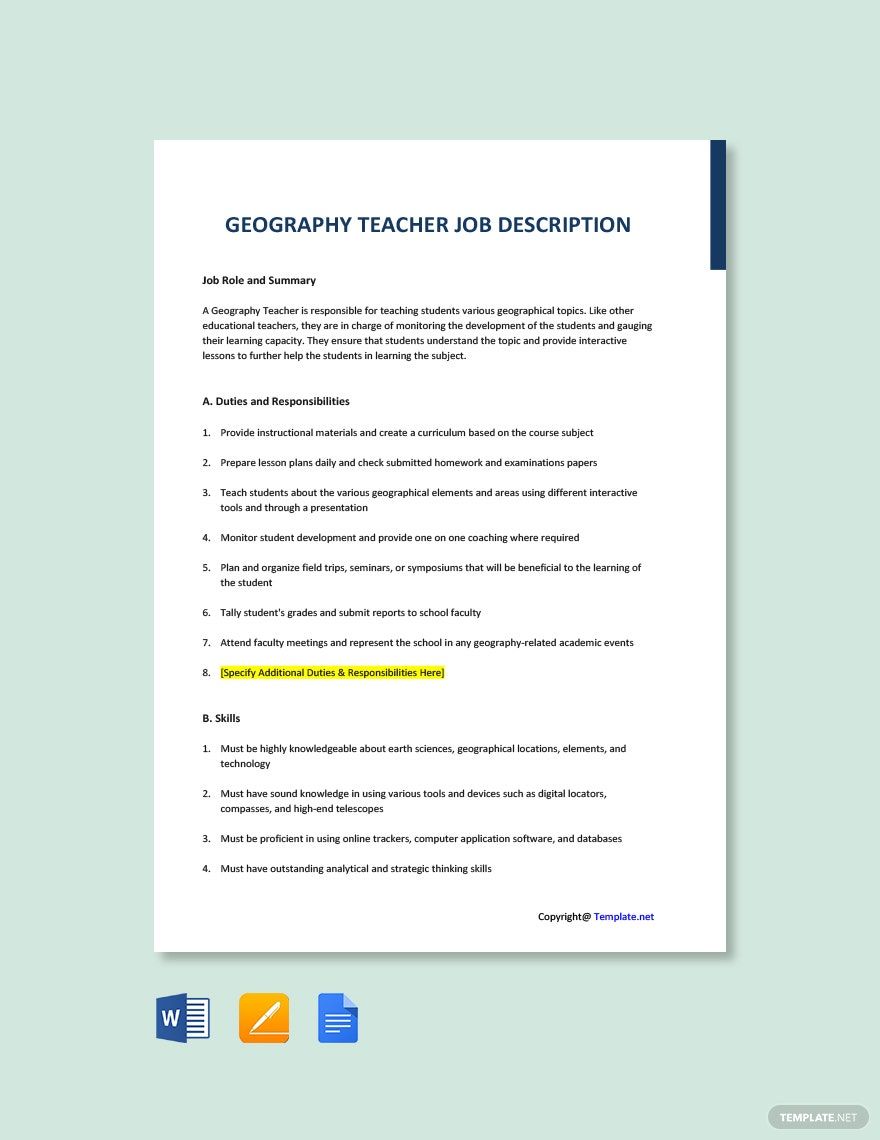 10-teacher-job-description-templates-pdf