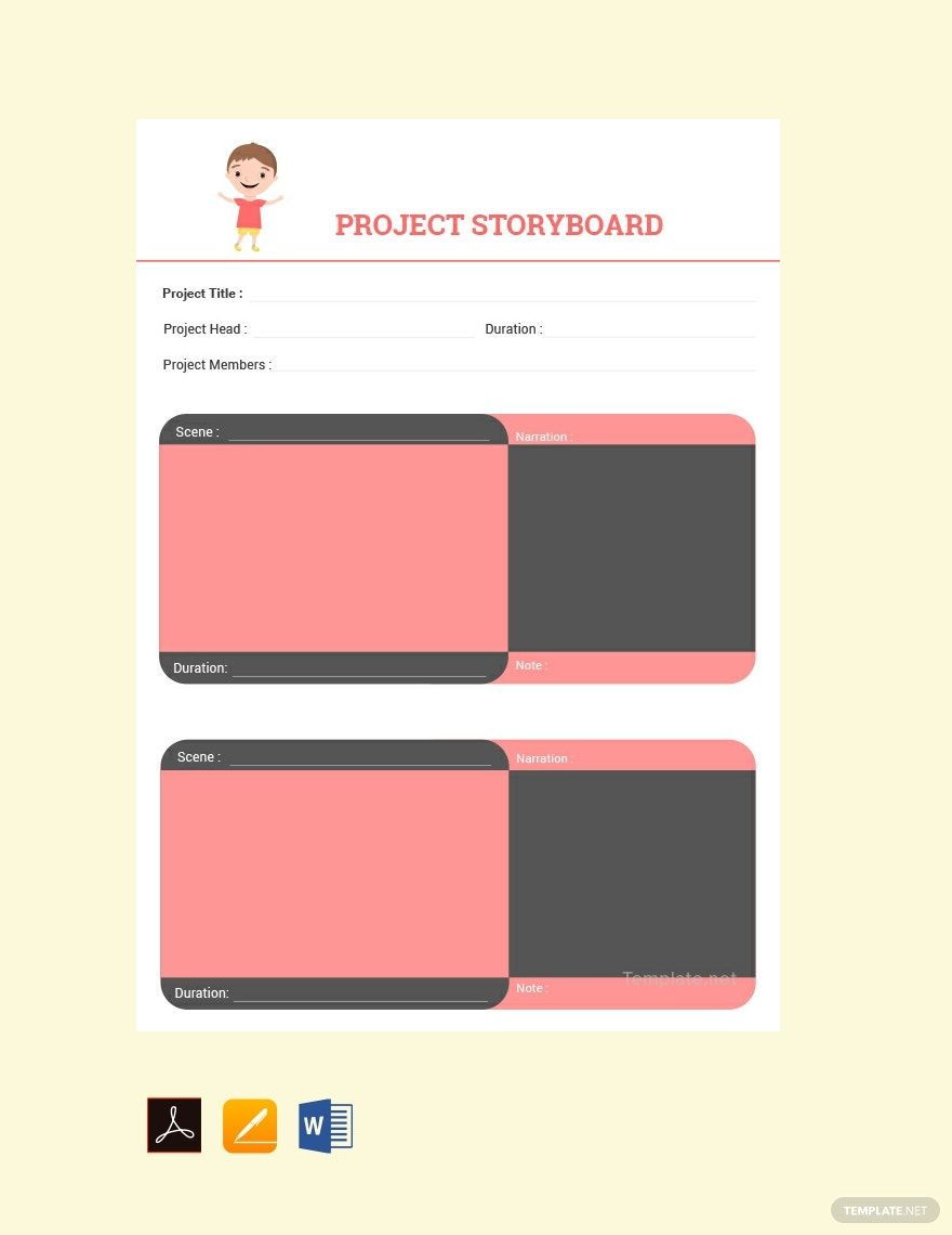 Project Storyboard Template