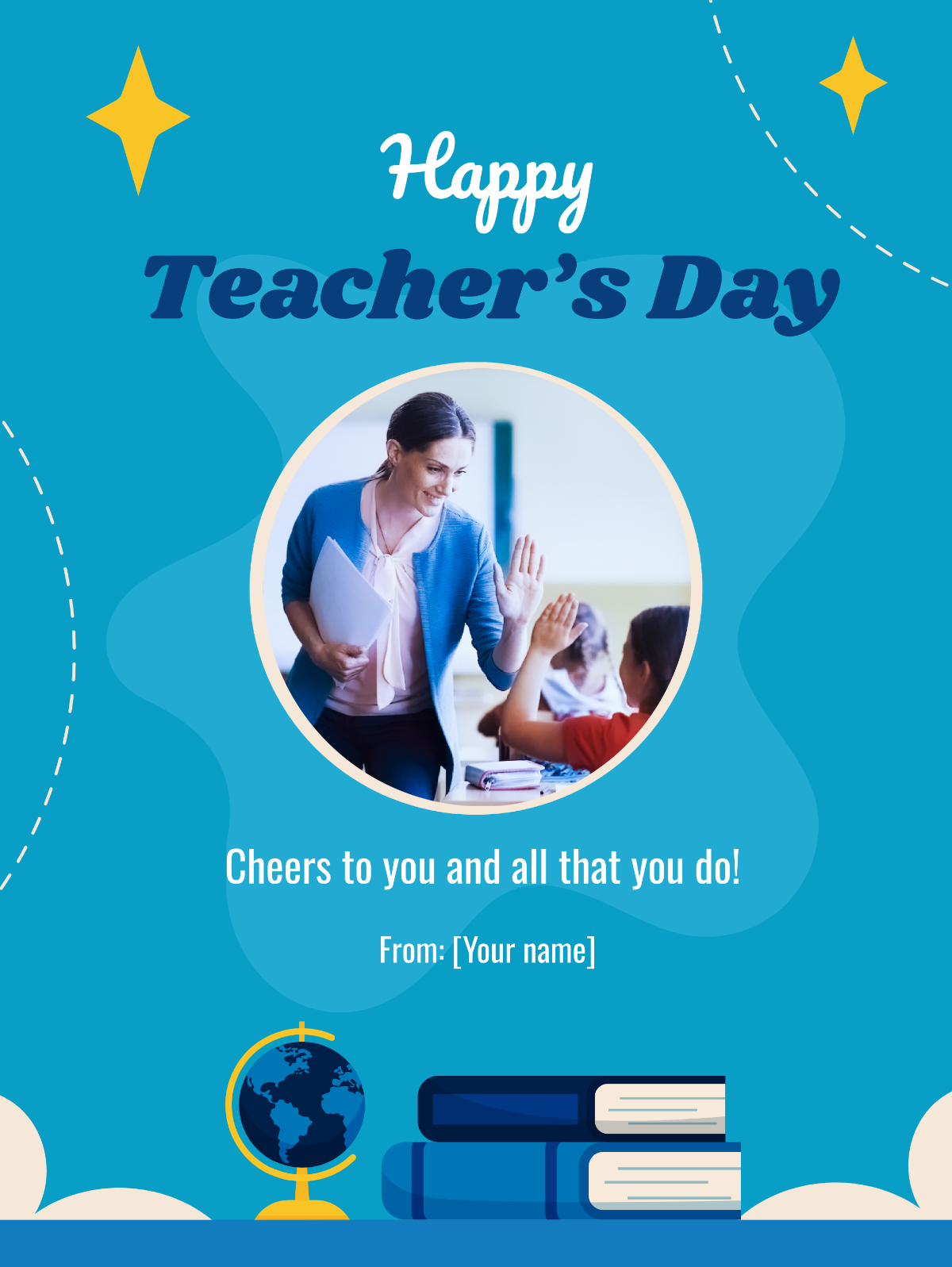 Happy Teachers Day Template - Edit Online & Download