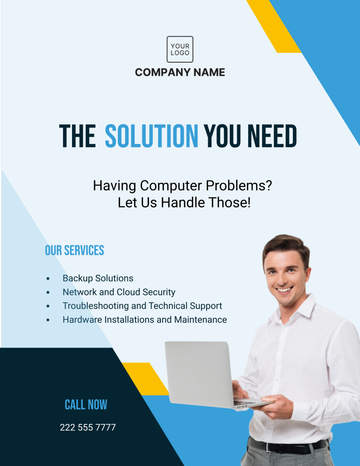 Free IT Services Flyer Template - Edit Online & Download | Template.net