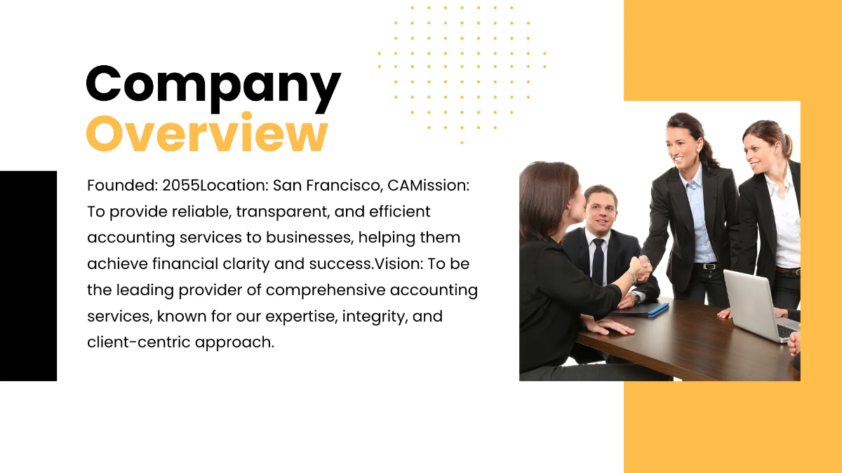 Free Accounting Presentation Template to Edit Online