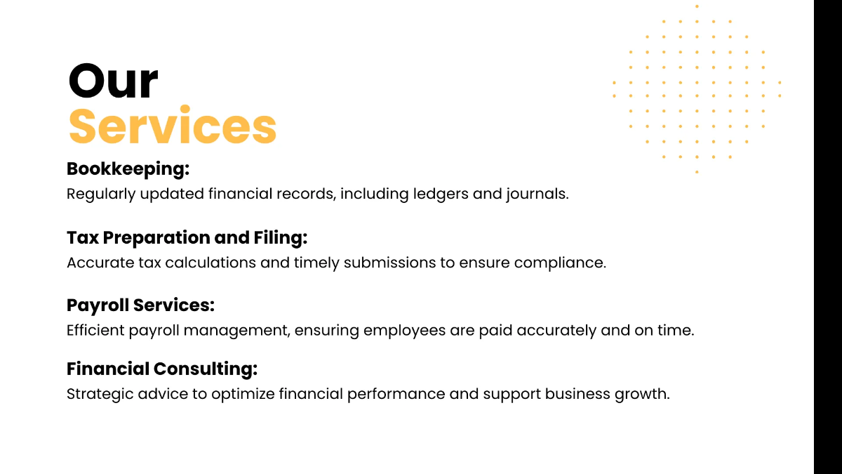 Free Accounting Presentation Template to Edit Online