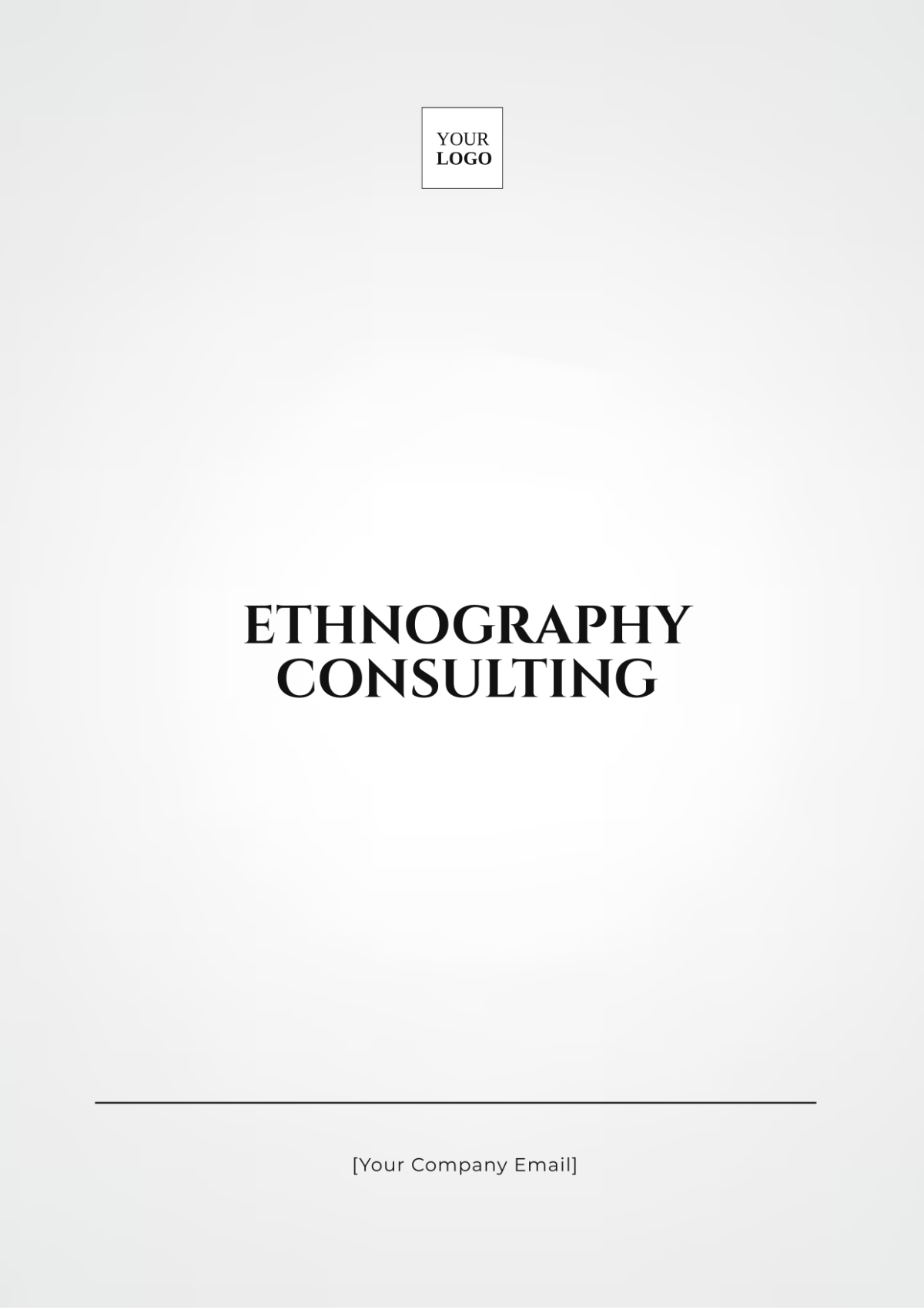 Ethnography Consulting Template