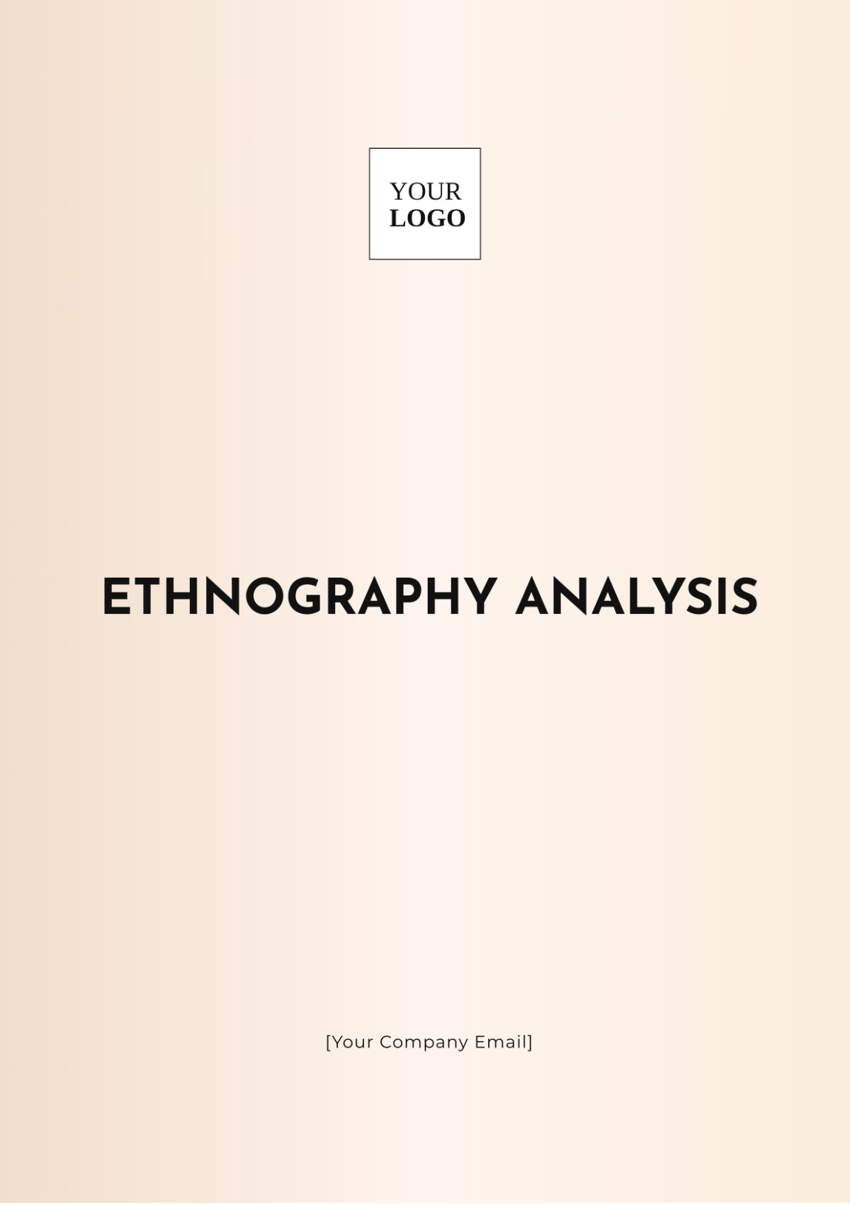 Ethnography Analysis Template