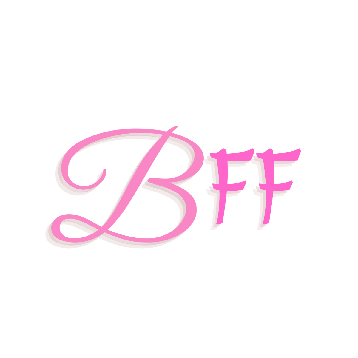 Free BFF Typography Text Template - Edit Online & Download | Template.net