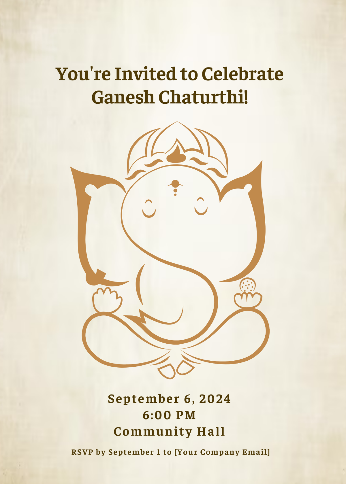 Ganesh Chaturthi Invitation Card