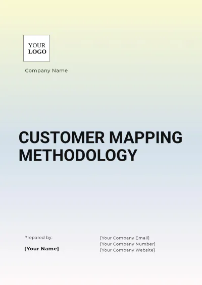Free Customer Mapping Methodology Template to Edit Online