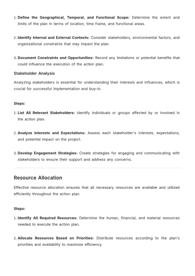 Free Action Plan Methodology Template to Edit Online