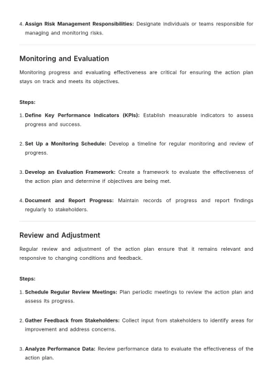 Free Action Plan Methodology Template to Edit Online