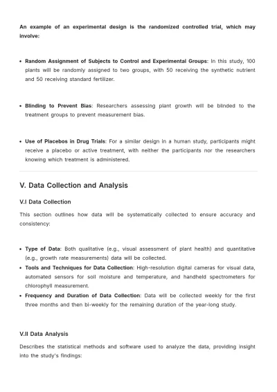 Free Experimental Methodology Template to Edit Online