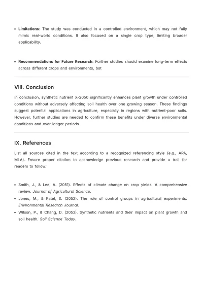 Free Experimental Methodology Template to Edit Online
