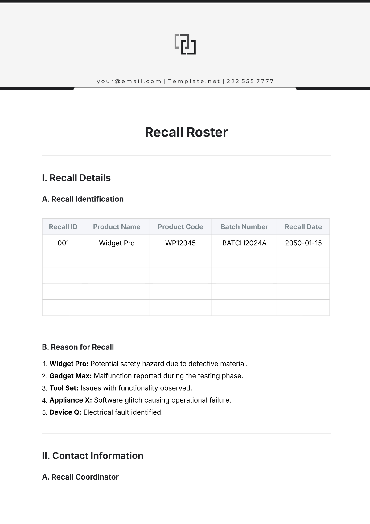 Free Softball Roster Template To Edit Online