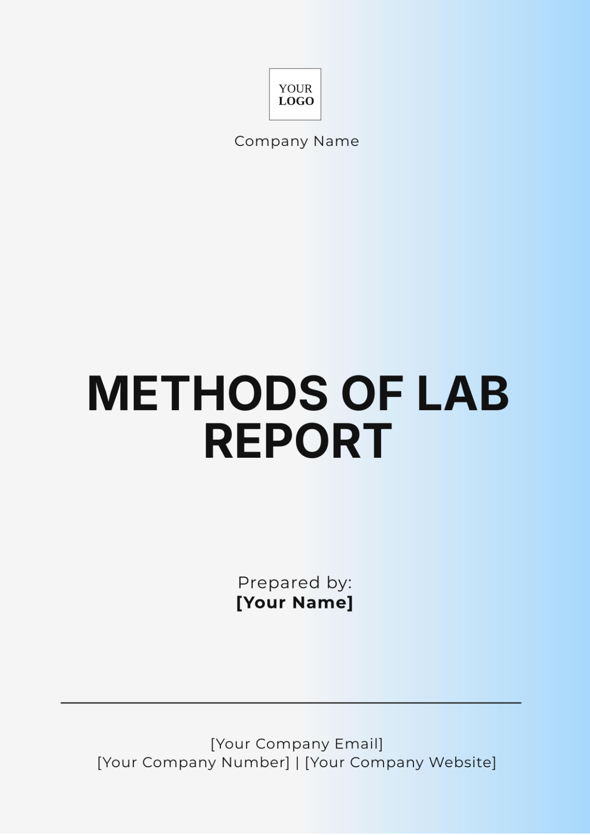 Methods of Lab Report Template - Edit Online & Download