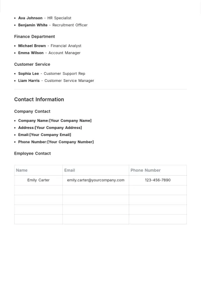Free Sample Roster Template to Edit Online