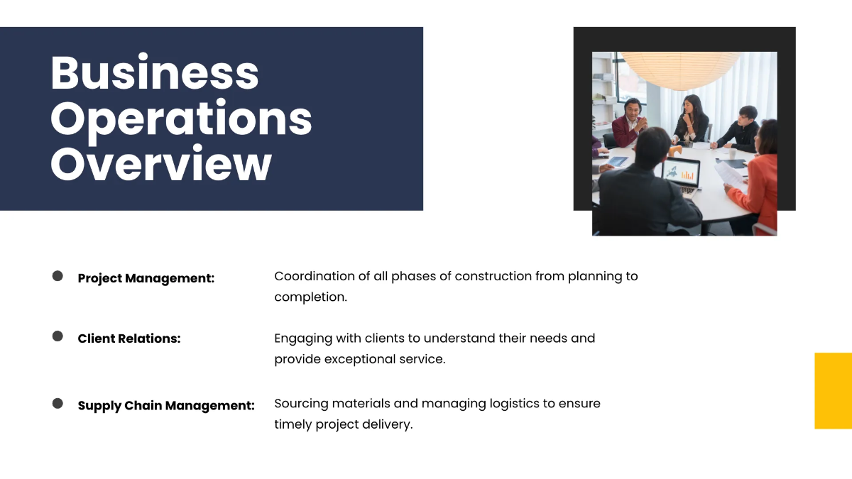 Free Construction Presentation Template to Edit Online