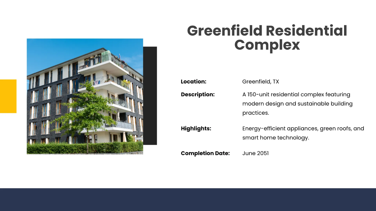 Free Construction Presentation Template to Edit Online