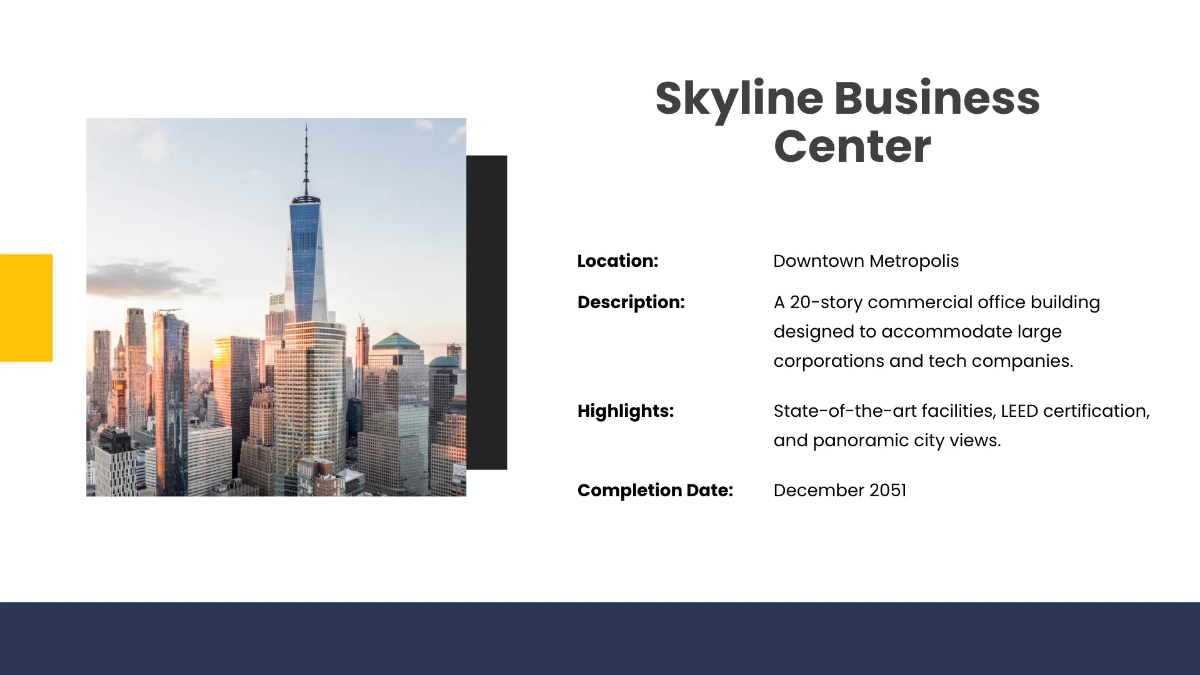 Free Construction Presentation Template to Edit Online