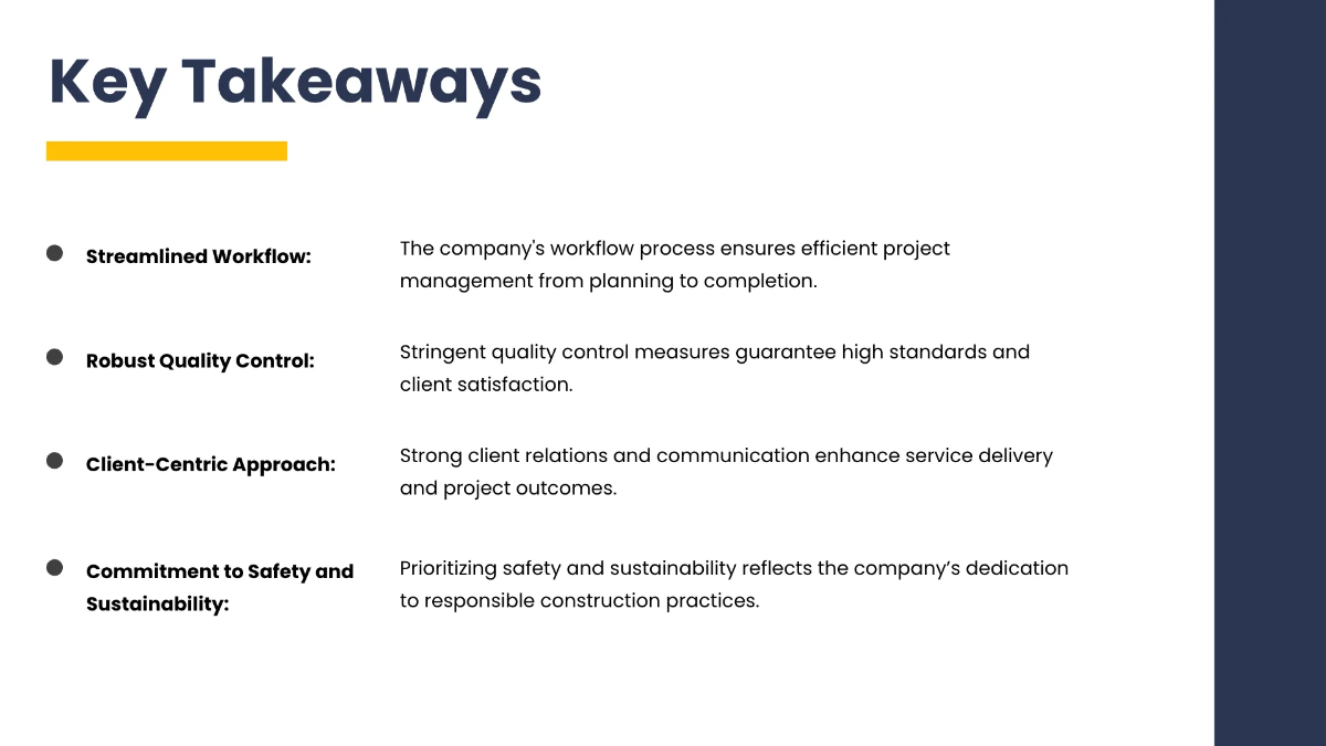 Free Construction Presentation Template to Edit Online