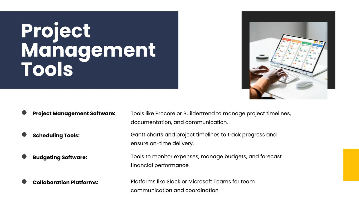 Free Construction Presentation Template to Edit Online