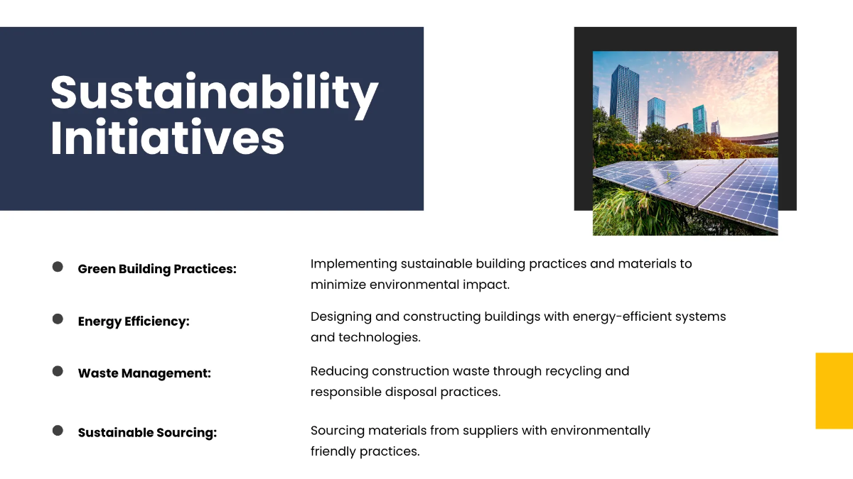 Free Construction Presentation Template to Edit Online