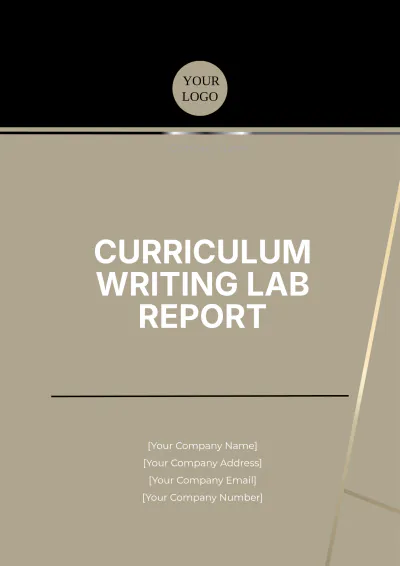 Free Curriculum Writing Lab Report Template to Edit Online