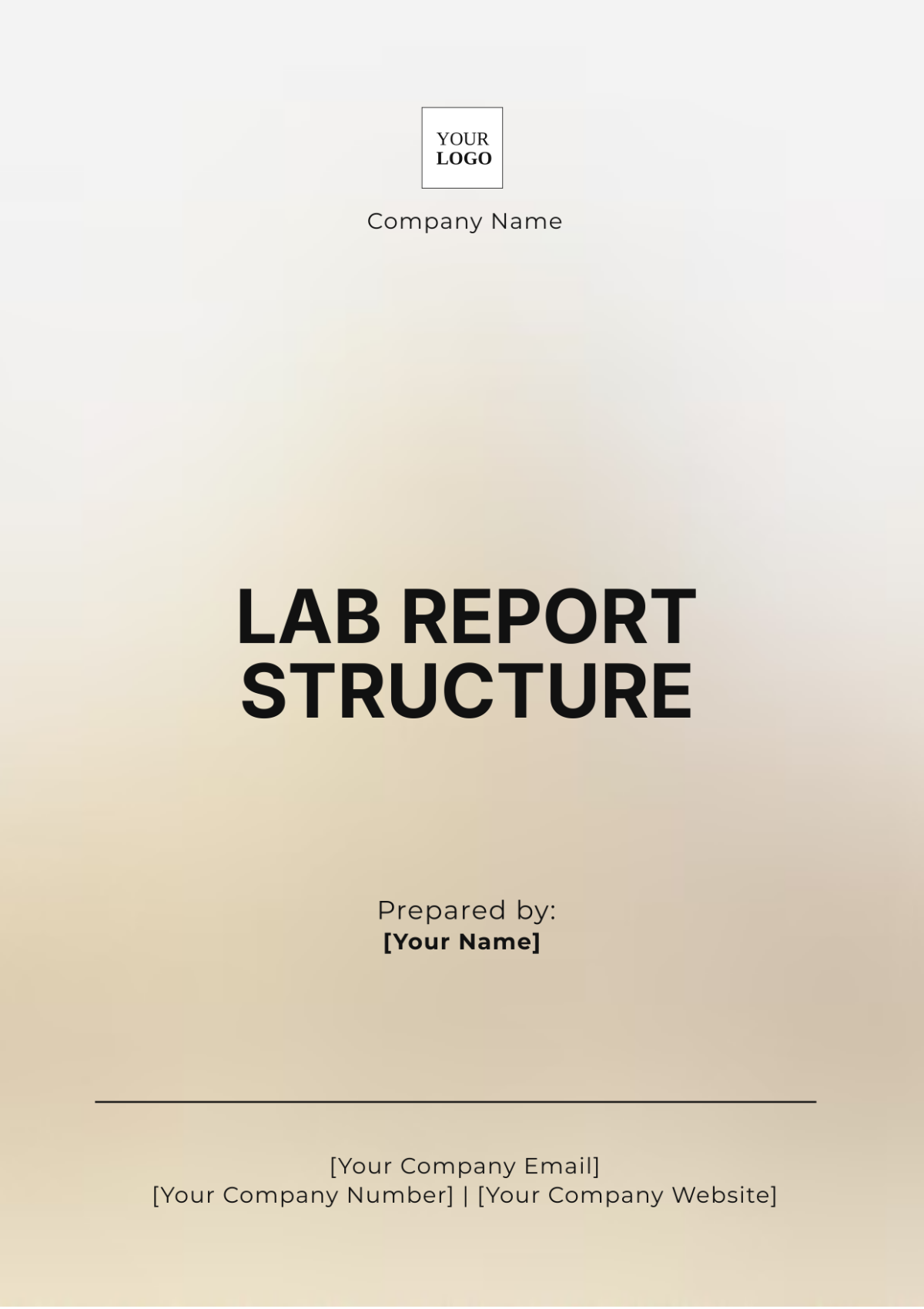 Lab Report Structure Template