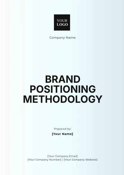Free Brand Positioning Methodology Template to Edit Online