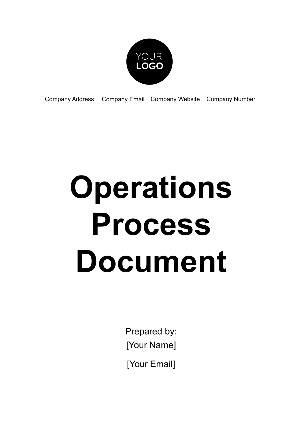 Operations Process Document Template